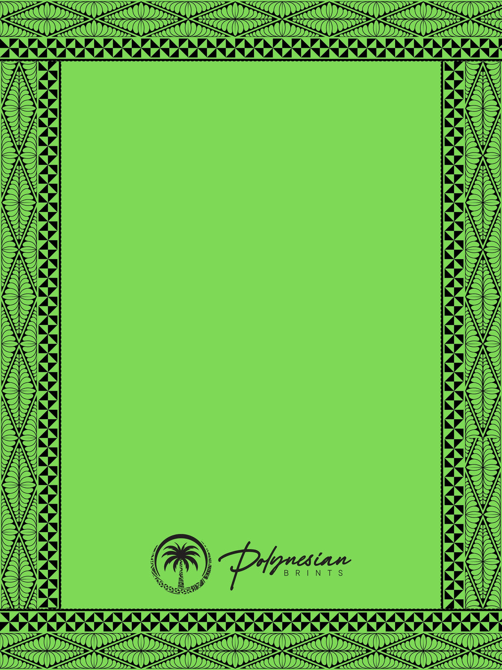🌺 Blank Polynesian Tribal Borders