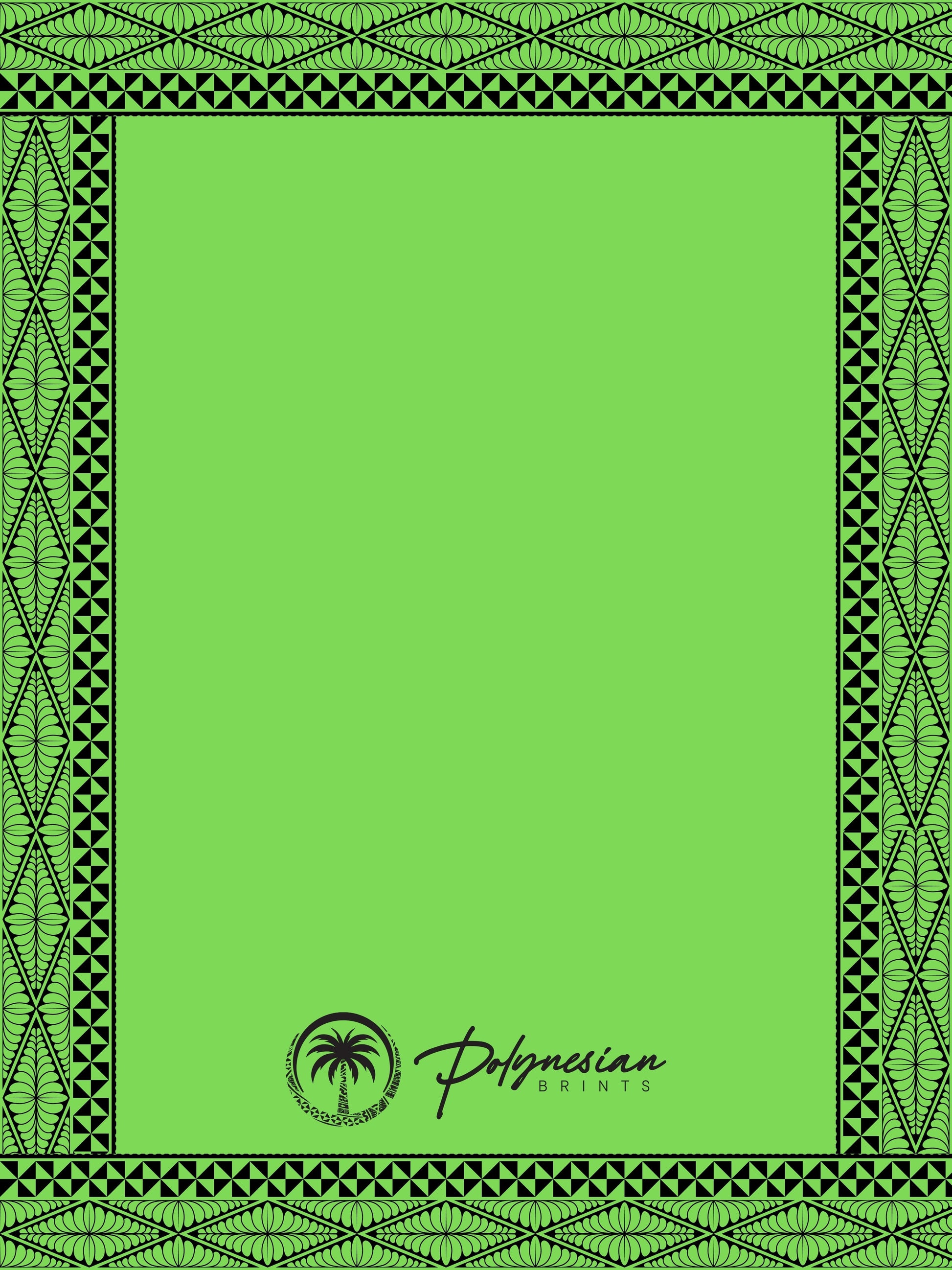 🌺 Blank Polynesian Tribal Borders