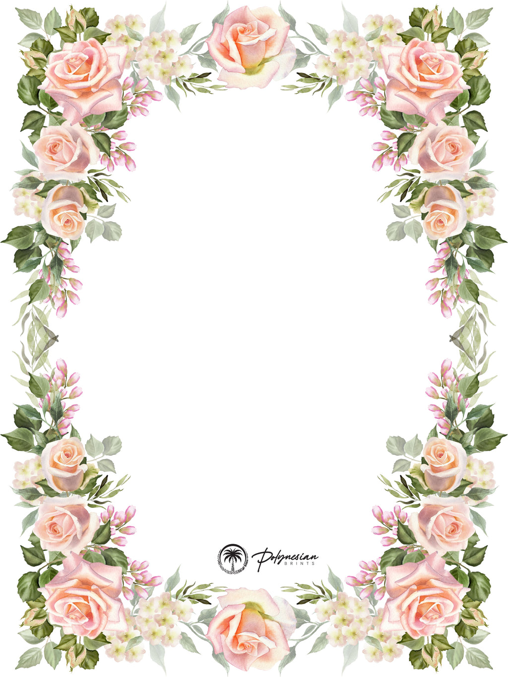 Blank Floral Borders
