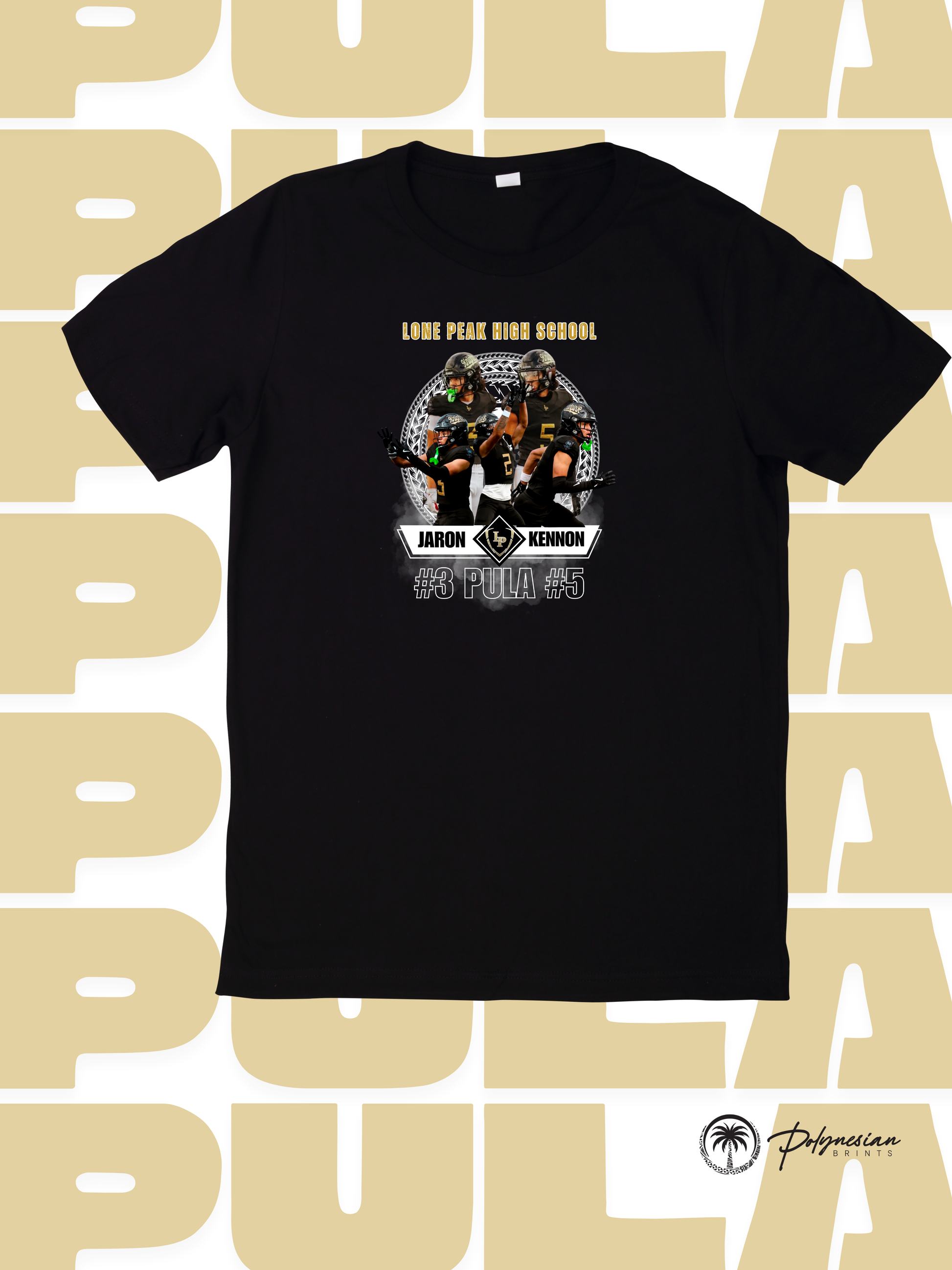 Pula Twins Boys T-Shirt – Football Design (Black) 🏈