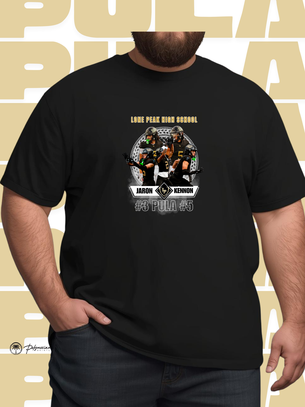 Pula Twins Boys T-Shirt – Football Design (Black) 🏈