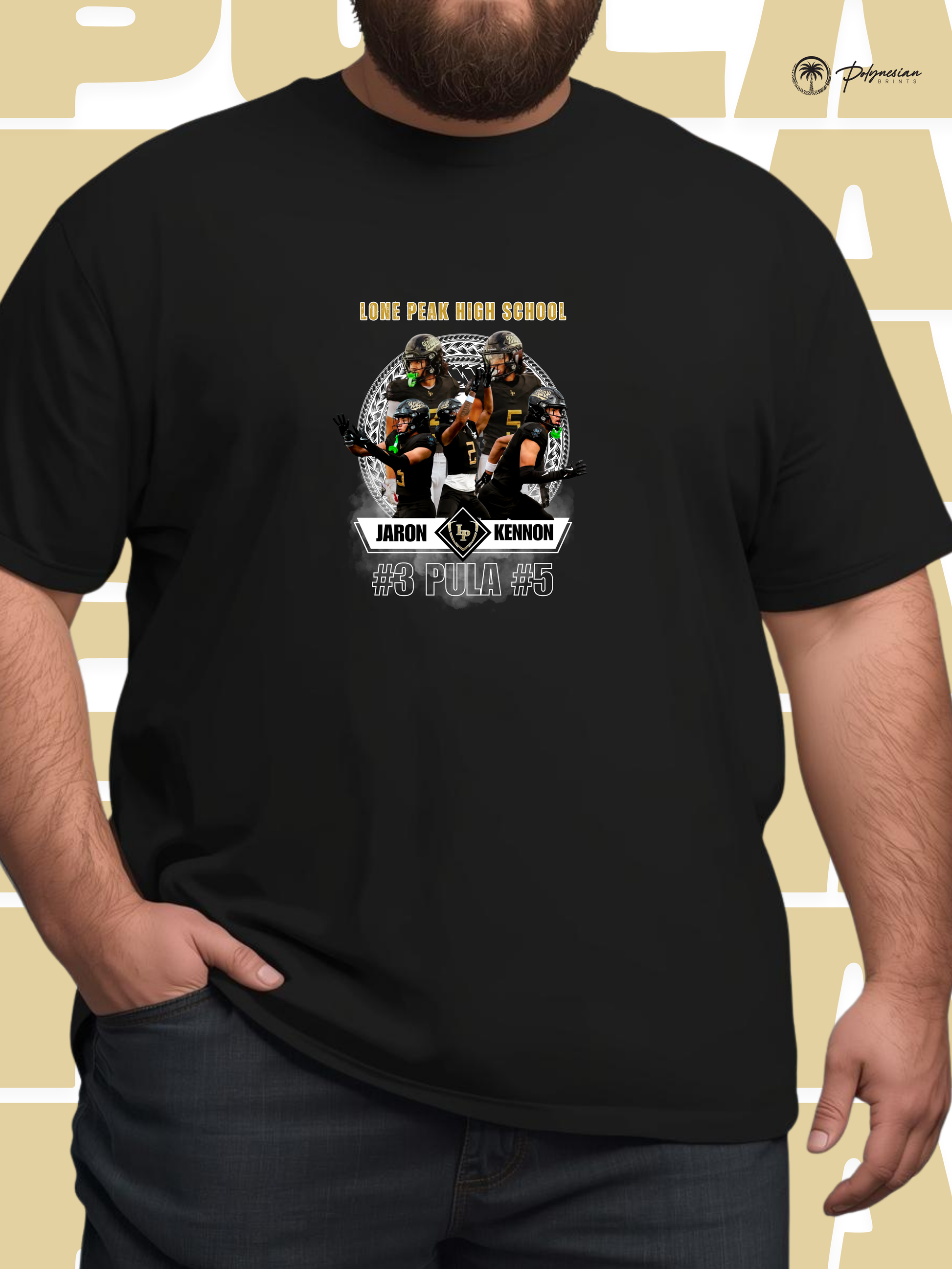 Pula Twins Boys T-Shirt – Football Design (Black) 🏈