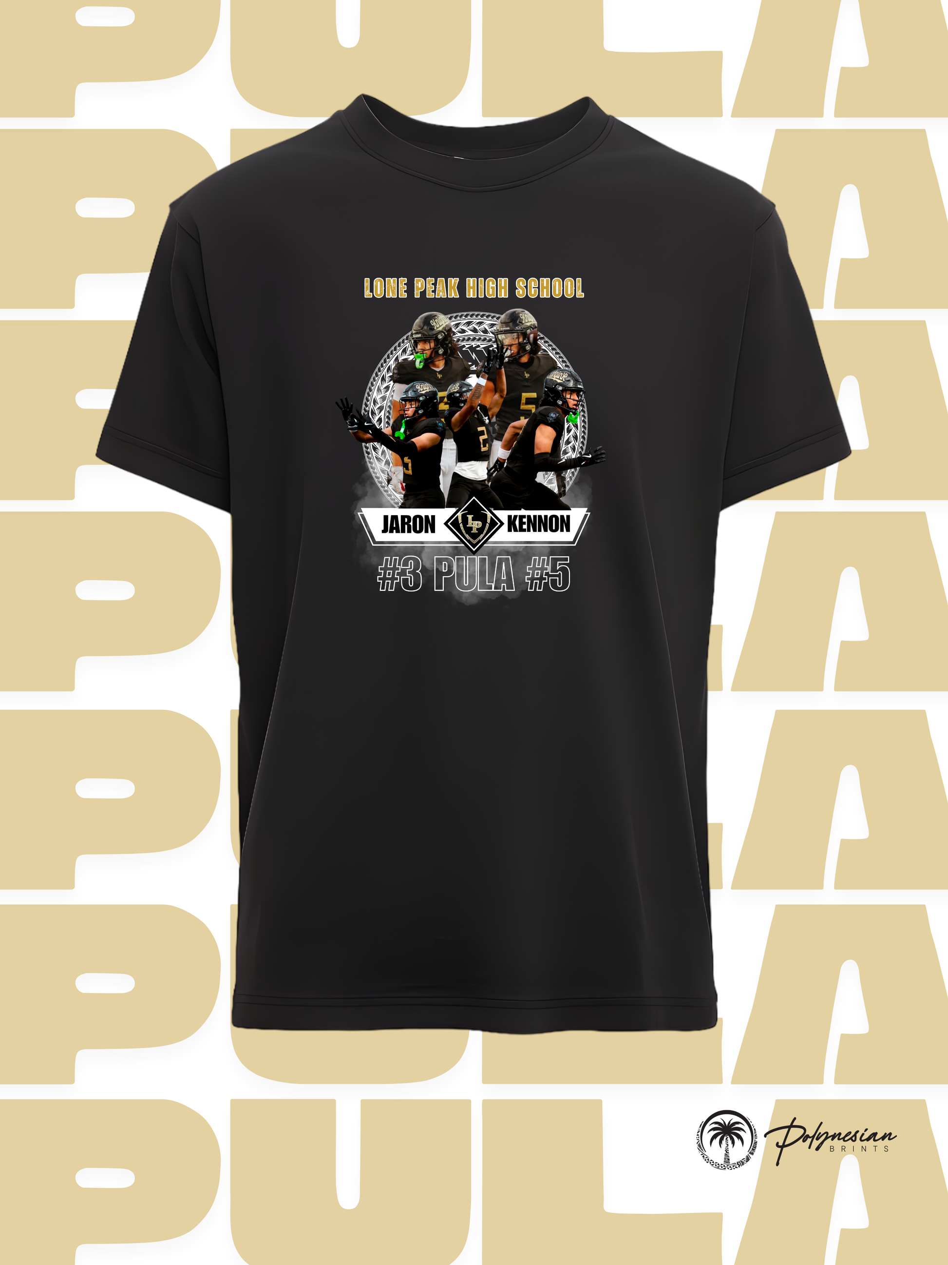 Pula Twins Boys T-Shirt – Football Design (Black) 🏈