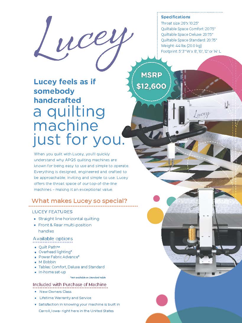 LUCEY Longarm Quilting Machine