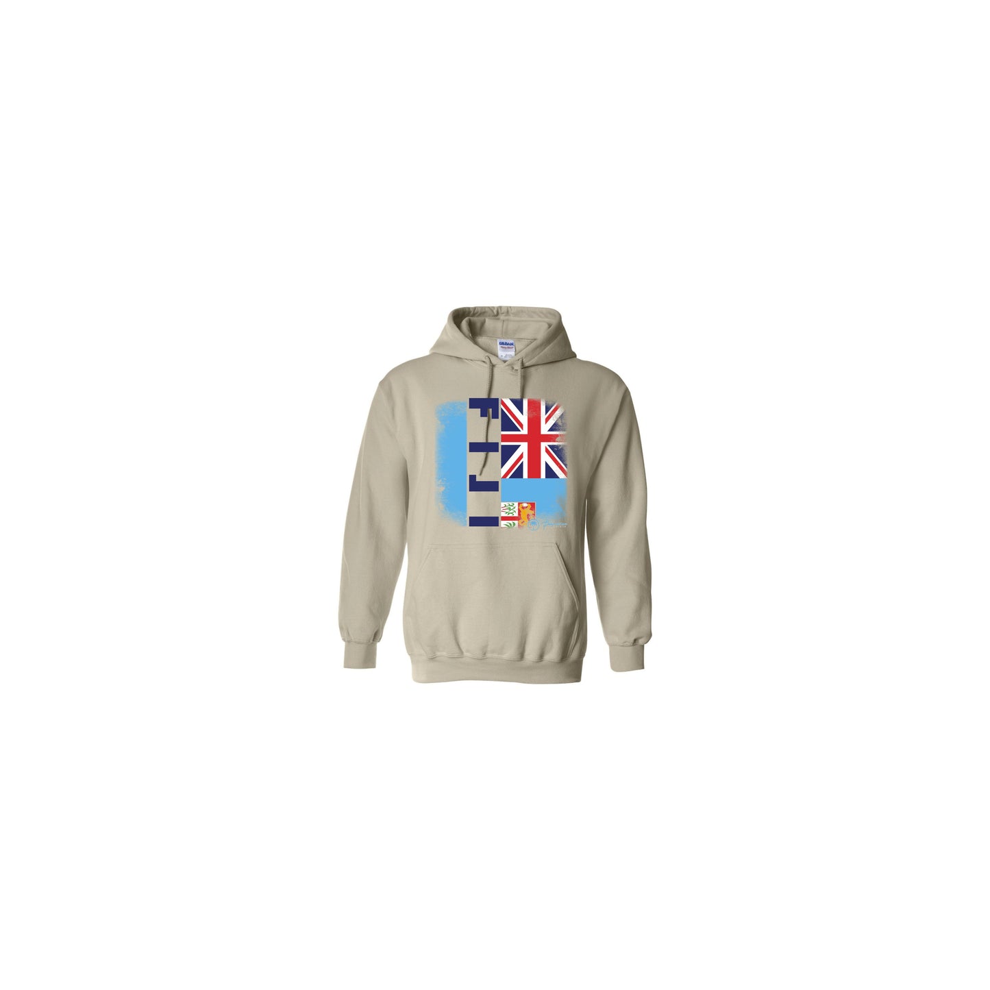 Fiji Flag Tan Hoodie