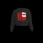 Tonga Flag Crop Top Hoodie (Plus size)