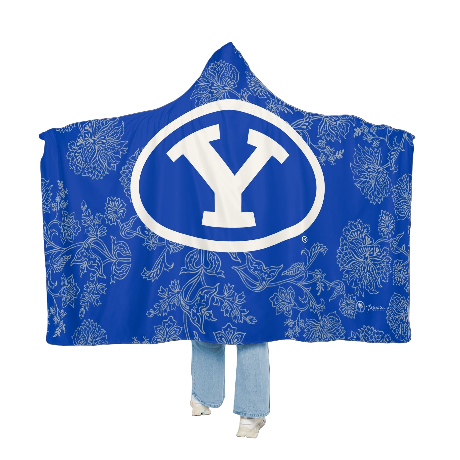 🔥 Premium BYU Hooded Sherpa Blanket – 80x60