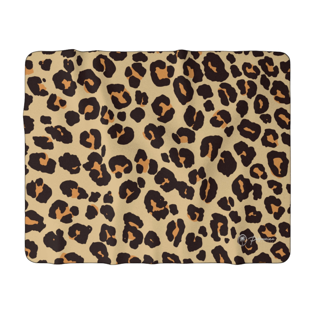 Cheetah Print Premium Sherpa Blanket (60x80)