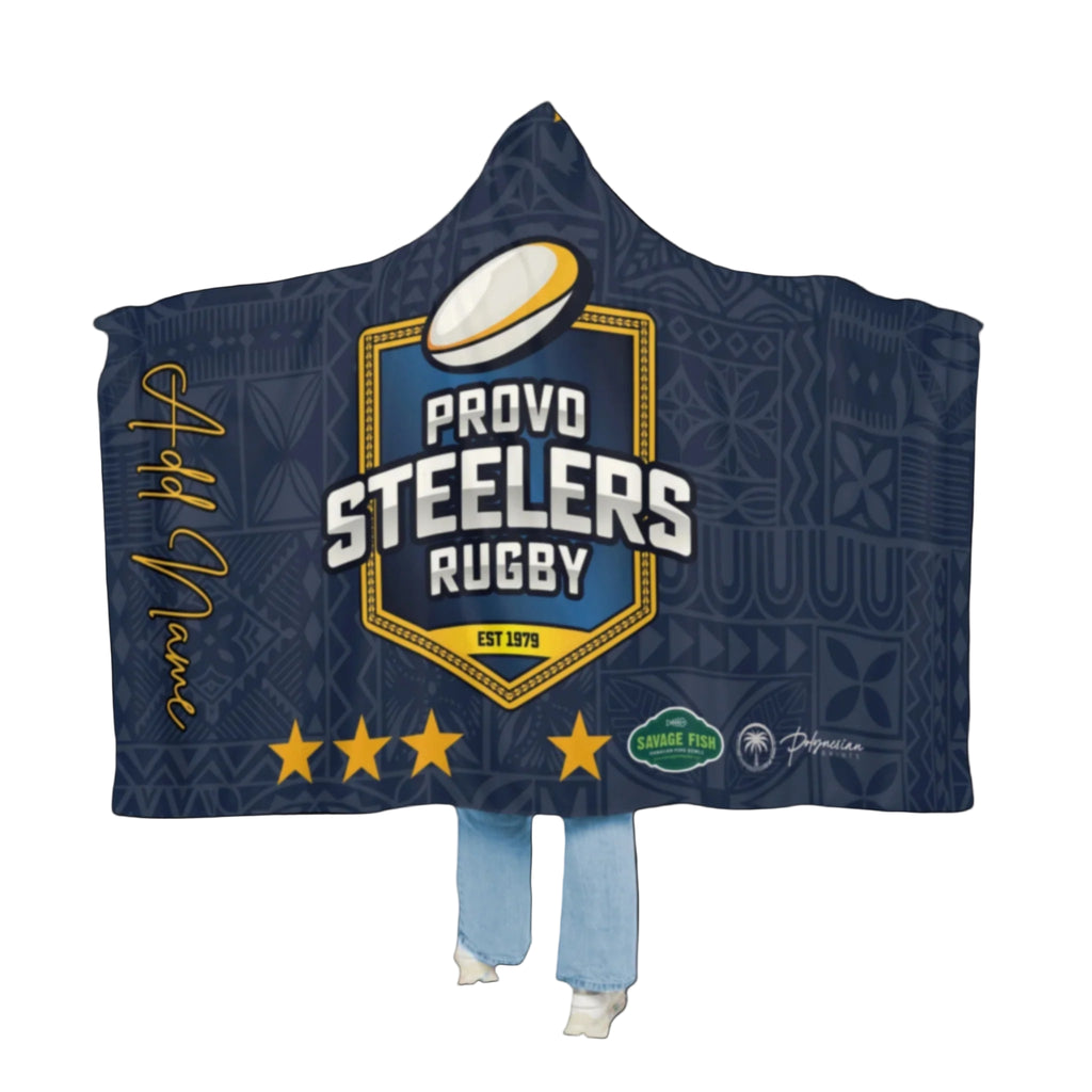 Provo Steelers Rugby Hooded Blanket